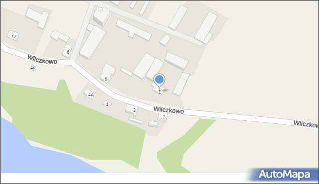 Wilczkowo, Wilczkowo, 1, mapa Wilczkowo