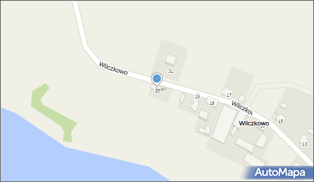 Wilczkowo, Wilczkowo, 20, mapa Wilczkowo