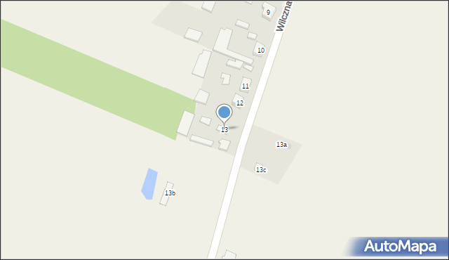 Wilczna, Wilczna, 13, mapa Wilczna