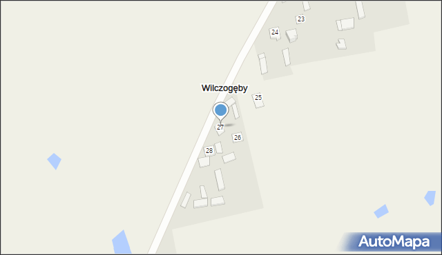 Wilczogęby, Wilczogęby, 27, mapa Wilczogęby