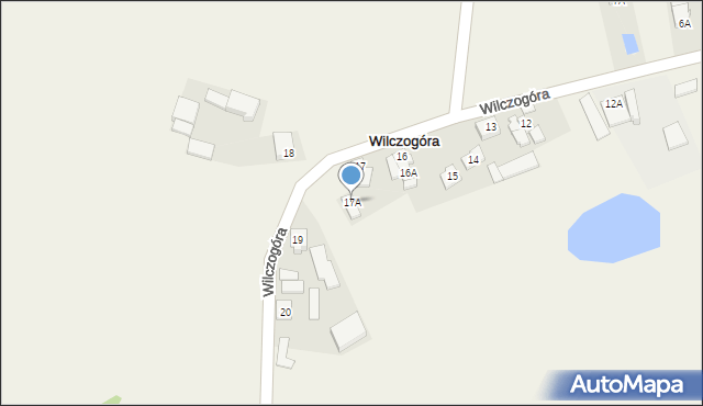 Wilczogóra, Wilczogóra, 17A, mapa Wilczogóra