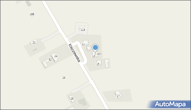 Wilczogóra, Wilczogóra, 52B, mapa Wilczogóra