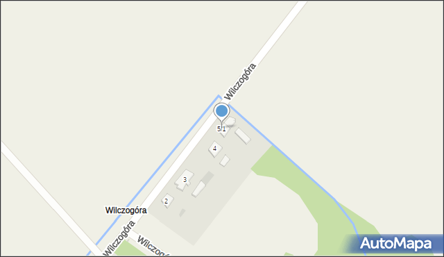 Wilczogóra, Wilczogóra, 5/1, mapa Wilczogóra