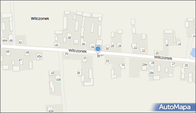 Wilczonek, Wilczonek, 35, mapa Wilczonek