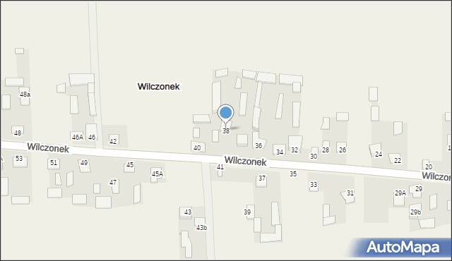 Wilczonek, Wilczonek, 38, mapa Wilczonek