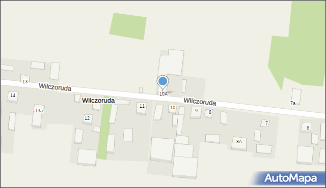 Wilczoruda, Wilczoruda, 10A, mapa Wilczoruda
