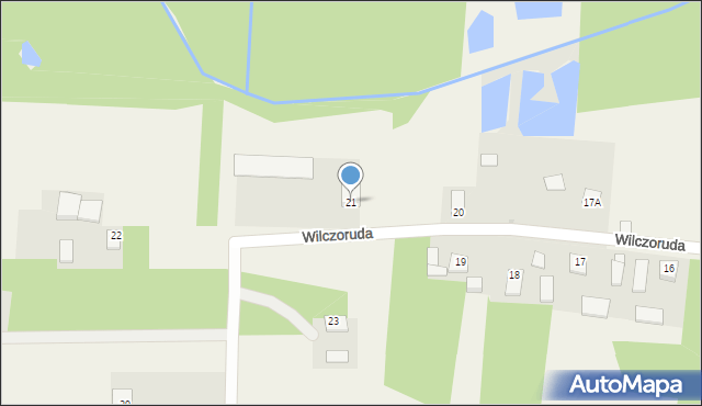 Wilczoruda, Wilczoruda, 21, mapa Wilczoruda