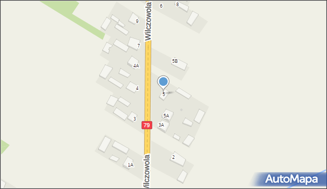 Wilczowola, Wilczowola, 5, mapa Wilczowola