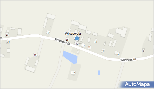 Wilczowola, Wilczowola, 14, mapa Wilczowola