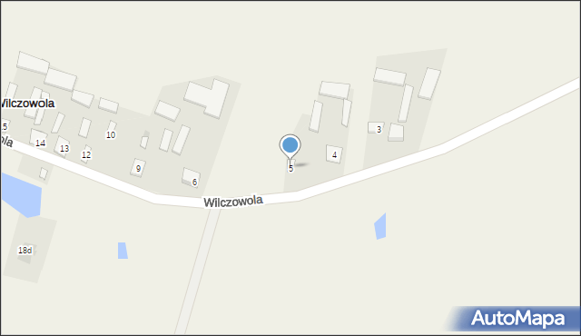 Wilczowola, Wilczowola, 5, mapa Wilczowola