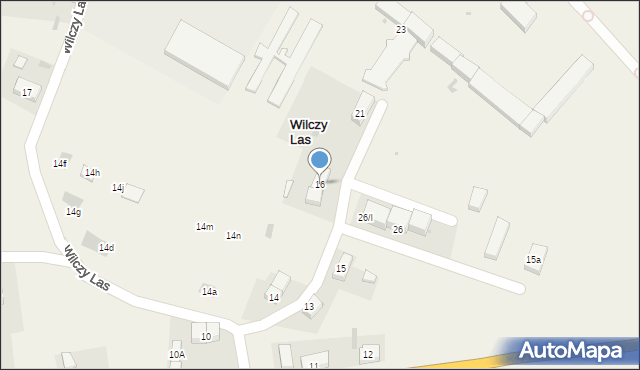 Wilczy Las, Wilczy Las, 16, mapa Wilczy Las