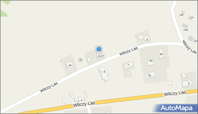 Wilczy Las, Wilczy Las, 5, mapa Wilczy Las