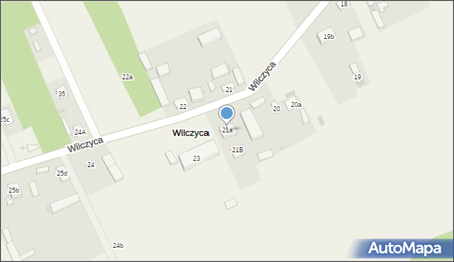 Wilczyca, Wilczyca, 21a, mapa Wilczyca