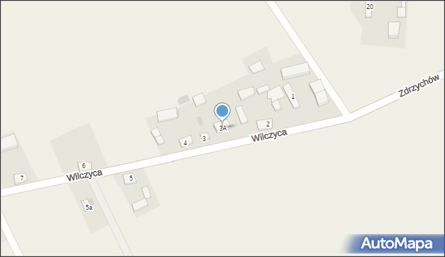 Wilczyca, Wilczyca, 3A, mapa Wilczyca