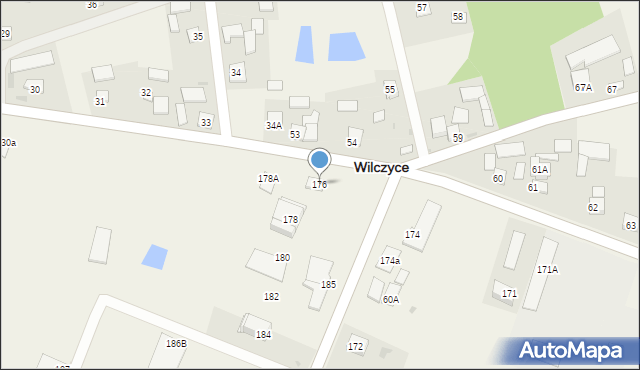 Wilczyce, Wilczyce, 176, mapa Wilczyce