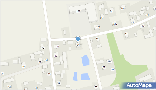 Wilczyce, Wilczyce, 43, mapa Wilczyce