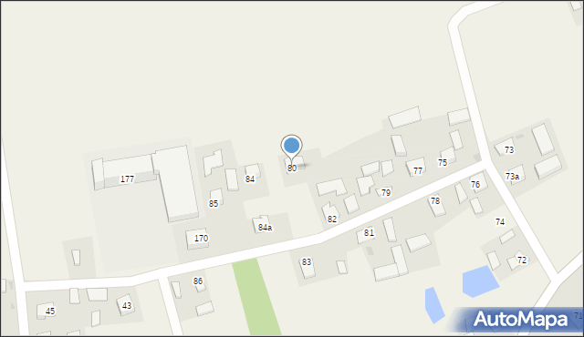 Wilczyce, Wilczyce, 80, mapa Wilczyce