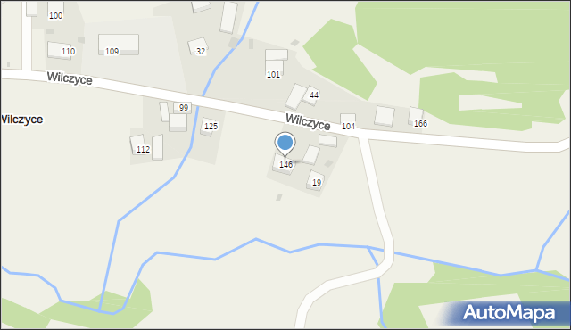 Wilczyce, Wilczyce, 146, mapa Wilczyce