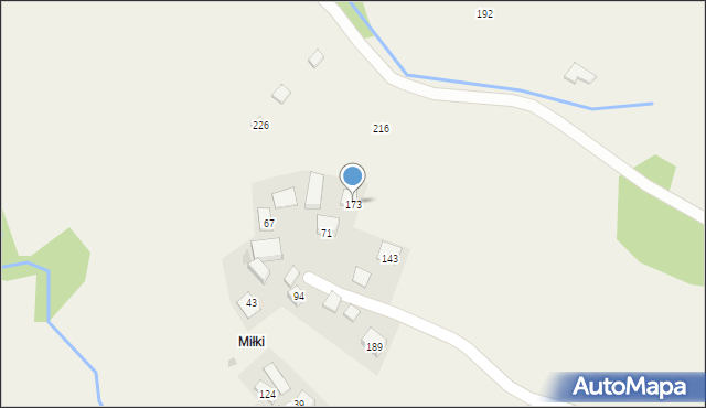 Wilczyce, Wilczyce, 173, mapa Wilczyce