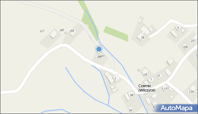 Wilczyce, Wilczyce, 195, mapa Wilczyce
