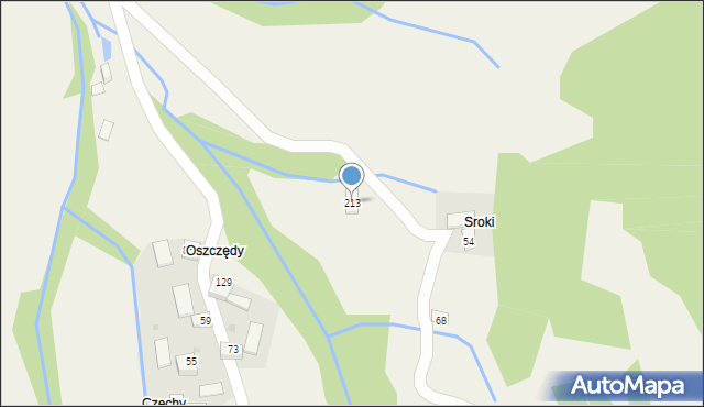 Wilczyce, Wilczyce, 213, mapa Wilczyce