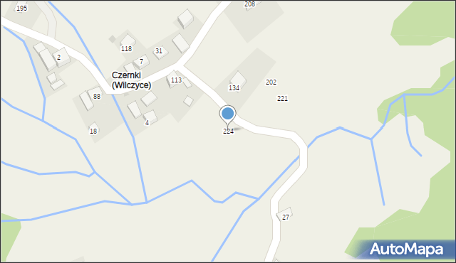 Wilczyce, Wilczyce, 224, mapa Wilczyce