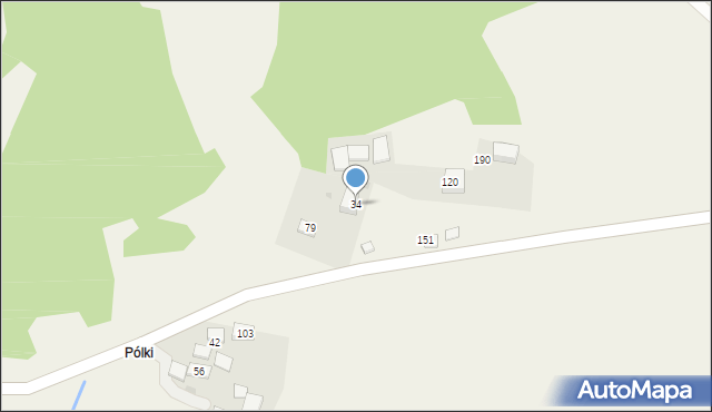 Wilczyce, Wilczyce, 34, mapa Wilczyce