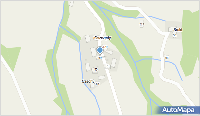 Wilczyce, Wilczyce, 59, mapa Wilczyce