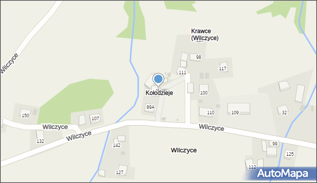 Wilczyce, Wilczyce, 89, mapa Wilczyce