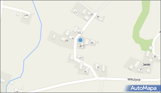 Wilczyce, Wilczyce, 96, mapa Wilczyce