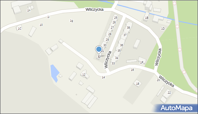 Wilczyce, Wilczycka, 32, mapa Wilczyce