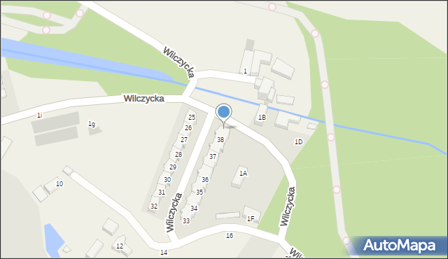 Wilczyce, Wilczycka, 39, mapa Wilczyce