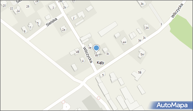 Wilczyce, Wilczycka, 4d, mapa Wilczyce