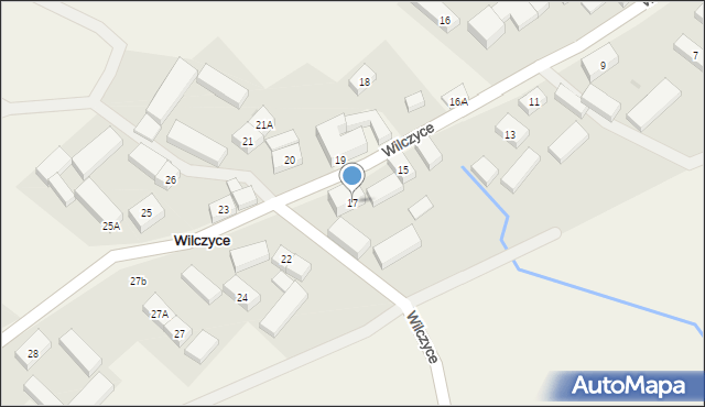 Wilczyce, Wilczyce, 17, mapa Wilczyce