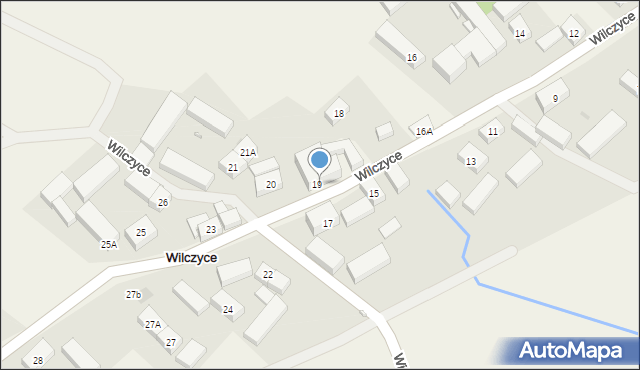 Wilczyce, Wilczyce, 19A, mapa Wilczyce