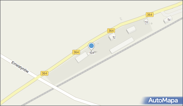 Wilczyce, Wilczyce, 52A, mapa Wilczyce