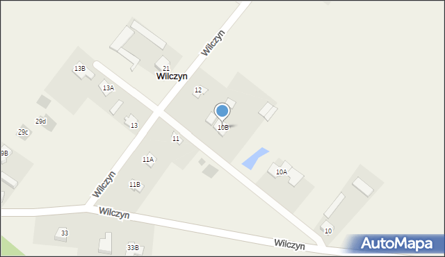 Wilczyn, Wilczyn, 10B, mapa Wilczyn