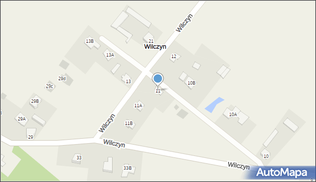 Wilczyn, Wilczyn, 11, mapa Wilczyn