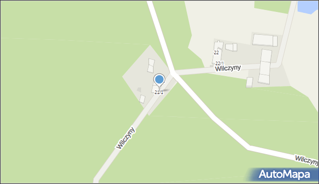 Wilczyny, Wilczyny, 21/1, mapa Wilczyny