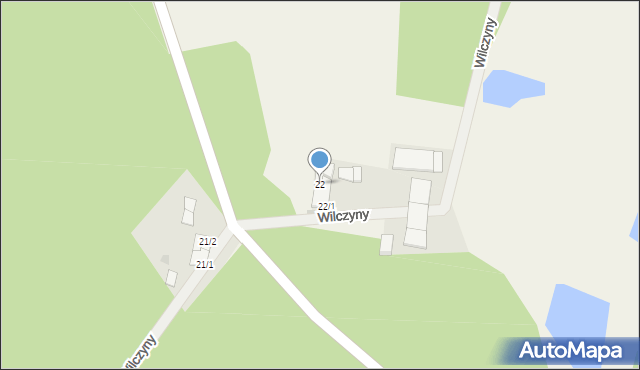 Wilczyny, Wilczyny, 22, mapa Wilczyny