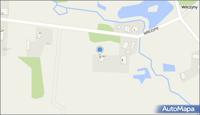 Wilczyny, Wilczyny, 9, mapa Wilczyny