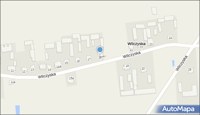 Wilczyska, Wilczyska, 18, mapa Wilczyska