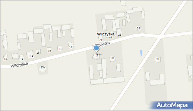 Wilczyska, Wilczyska, 19, mapa Wilczyska