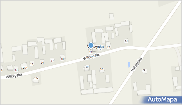 Wilczyska, Wilczyska, 21, mapa Wilczyska