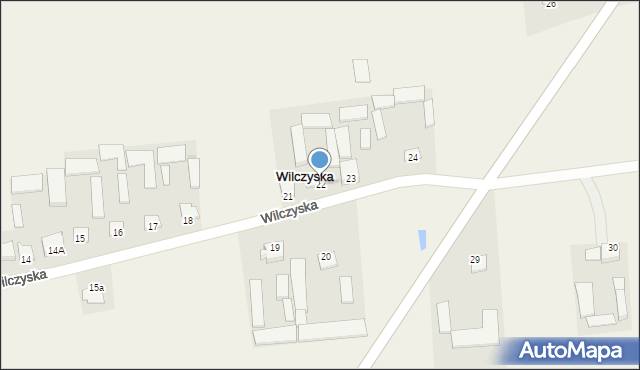 Wilczyska, Wilczyska, 22, mapa Wilczyska