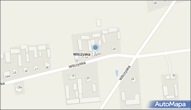 Wilczyska, Wilczyska, 23, mapa Wilczyska