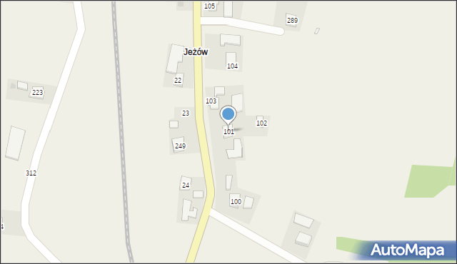 Wilczyska, Wilczyska, 101, mapa Wilczyska