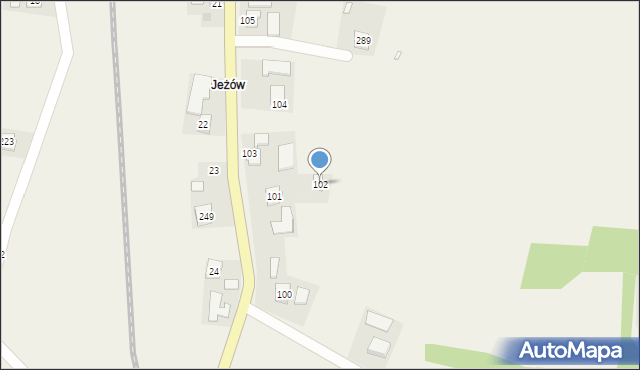 Wilczyska, Wilczyska, 102, mapa Wilczyska