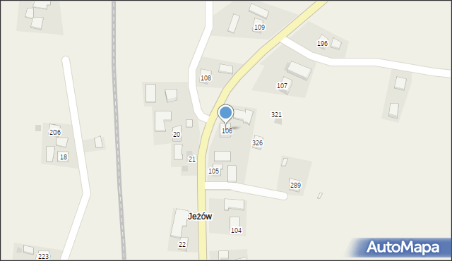 Wilczyska, Wilczyska, 106, mapa Wilczyska