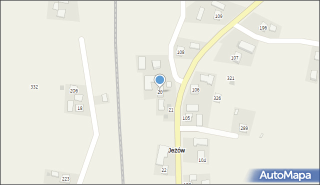 Wilczyska, Wilczyska, 20, mapa Wilczyska